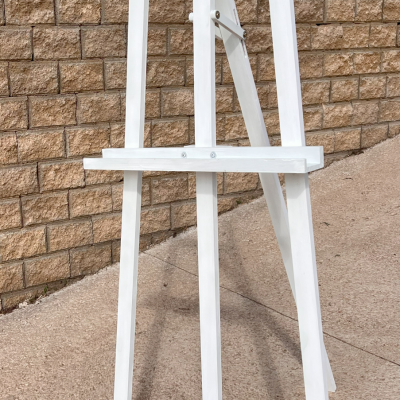 Chevalet bois blanc