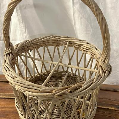 panier osier blanc